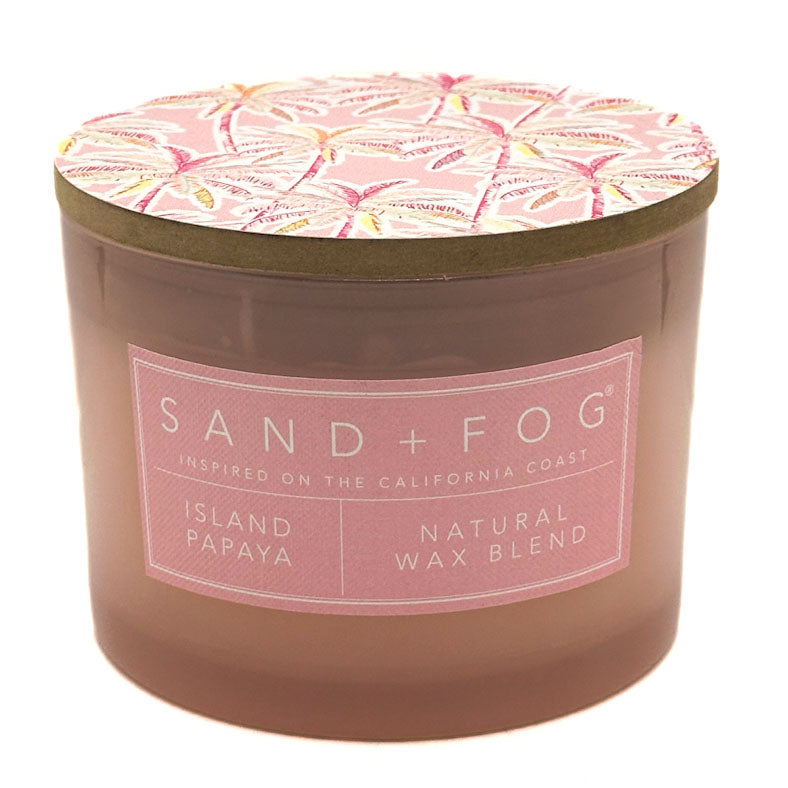 Island Papaya Pink scented candle - SAND + FOG