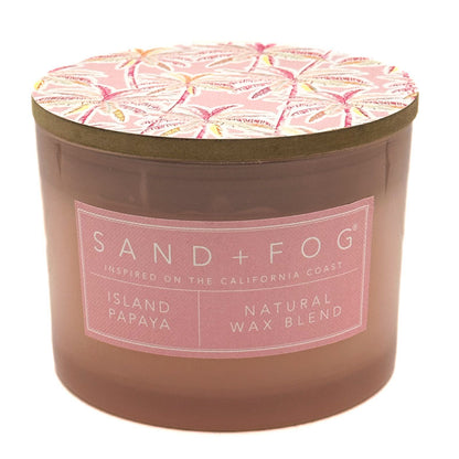 Island Papaya Pink scented candle - SAND + FOG