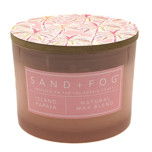 Island Papaya Pink scented candle - SAND + FOG