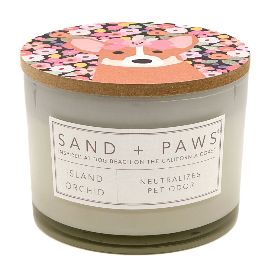 Island Orchid Scented Candle - SAND + PAWS
