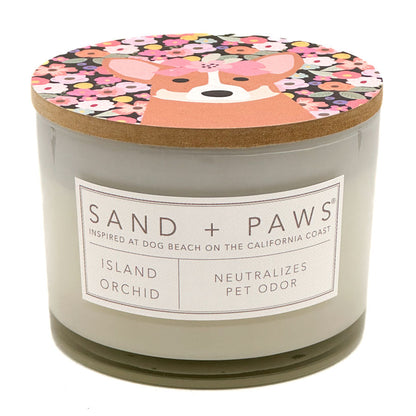Island Orchid Scented Candle - SAND + PAWS