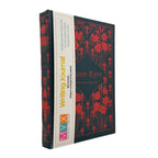 Jane Eyre writing journal with red floral design on a white background