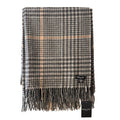 Joshua Ellis Check Tassel Hem Throw