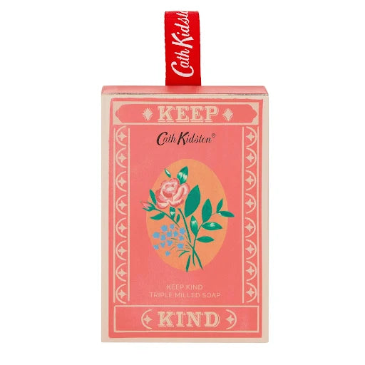 Cath Kidston 'Keep Kind' Cassis-Rose Hanging Matchbox Soap