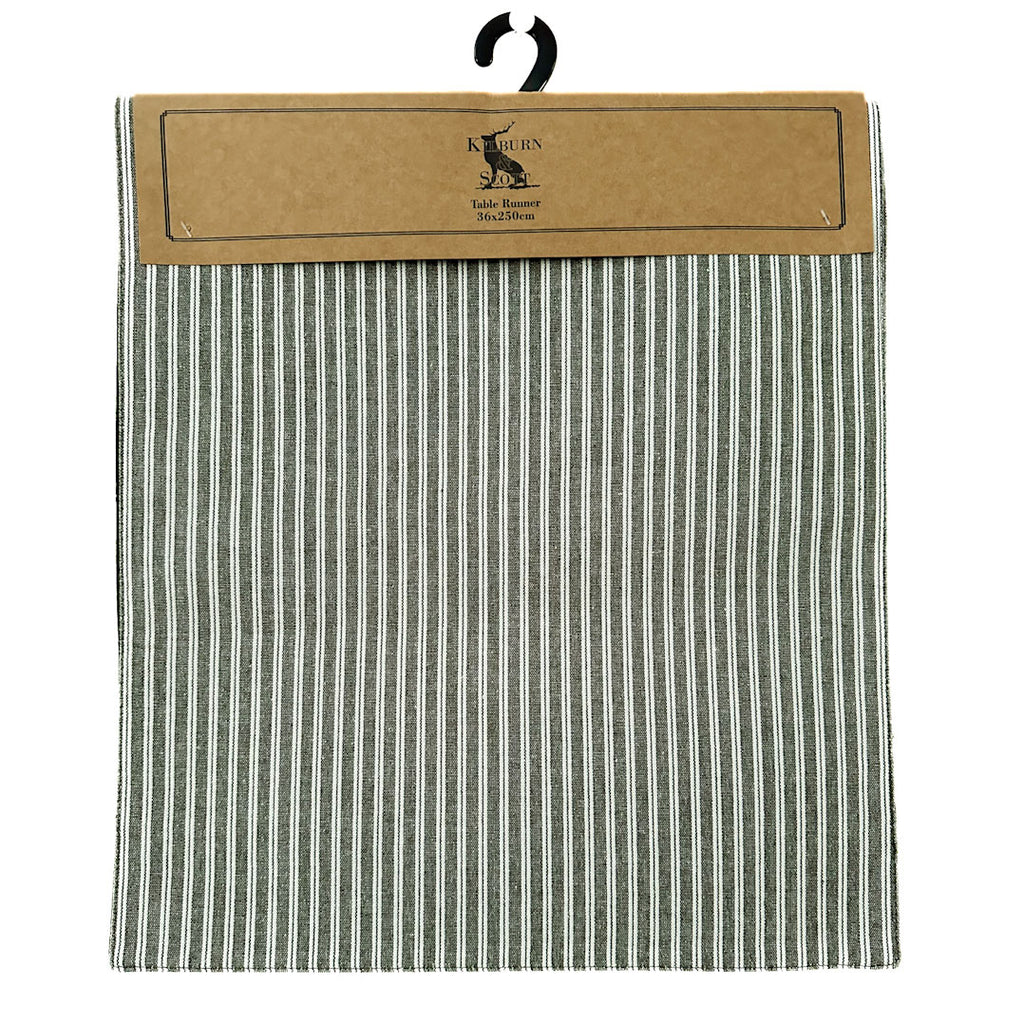 Kilburn & Scott Table Runner - Green Striped
