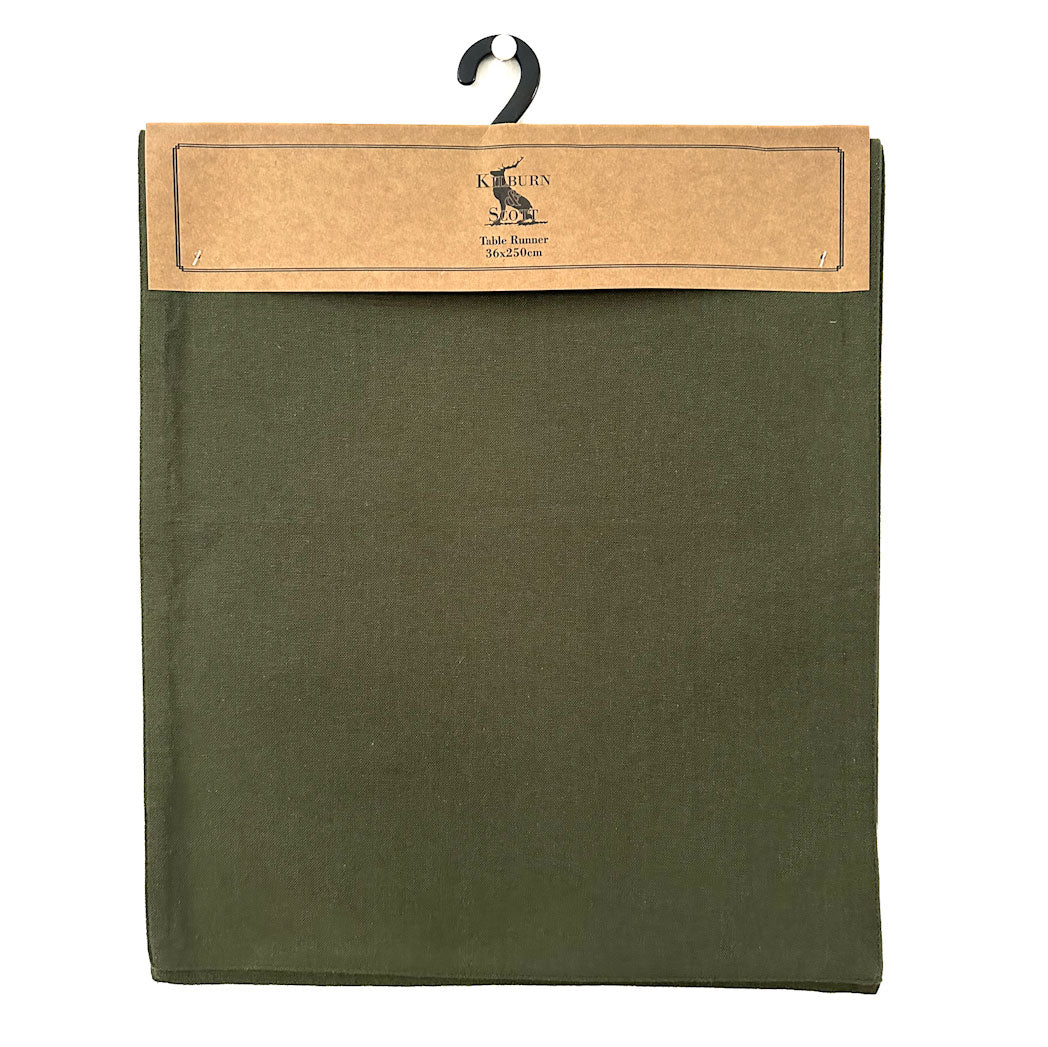 Kilburn & Scott Table Runner - Olive Green