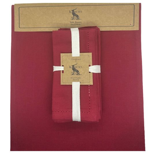 Kilburn & Scott Table Runner and Napkins