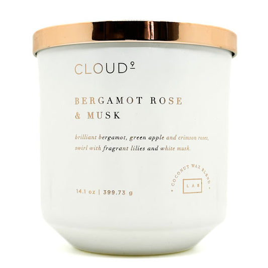 CLOUD 9 Bergamot Rose & Musk Scented Candle | LAB CANDLES