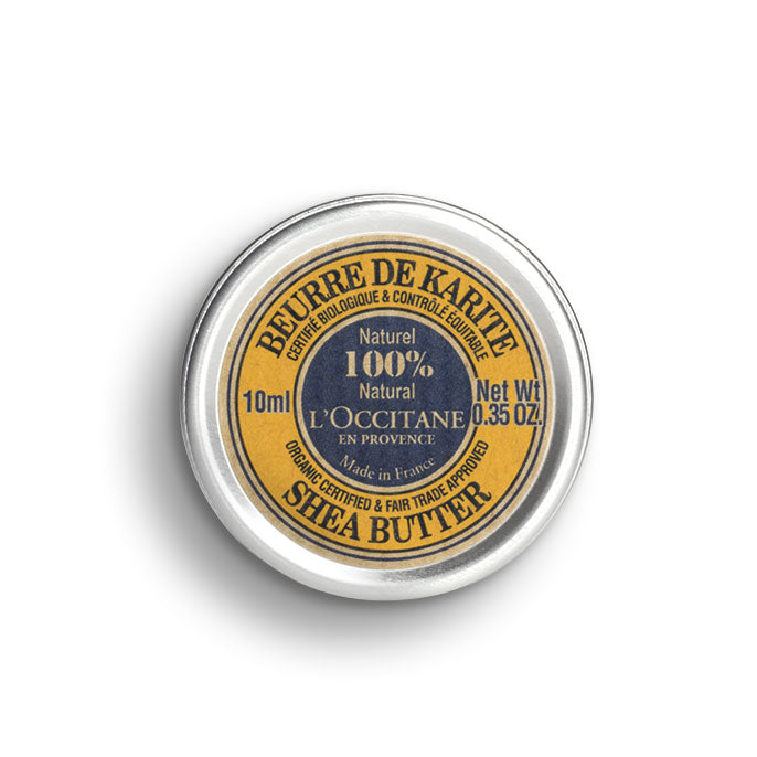 L'Occitane Shea Butter container on a white background