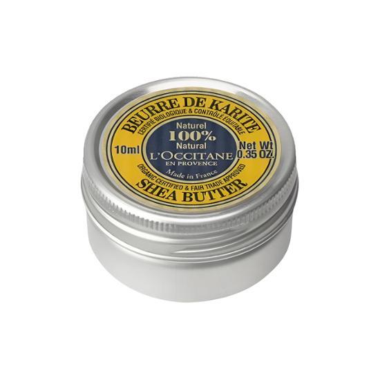 L'Occitane shea butter container on a white background