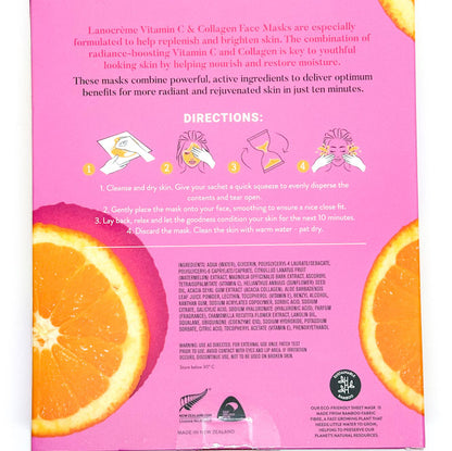 Lanocrème Glow Getters Vitamin C & Collagen Brightening Sheet Mask