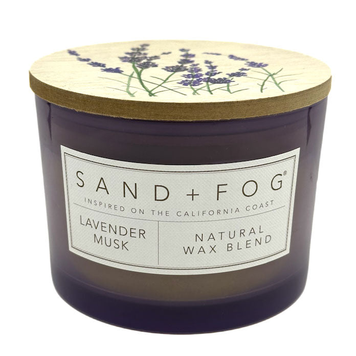 Lavender Musk Scented Candle | SAND + FOG