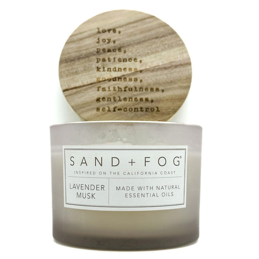 Lavender Musk Scented Candle | SAND + FOG