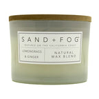 Lemongrass & Ginger Scented Candle | SAND + FOG