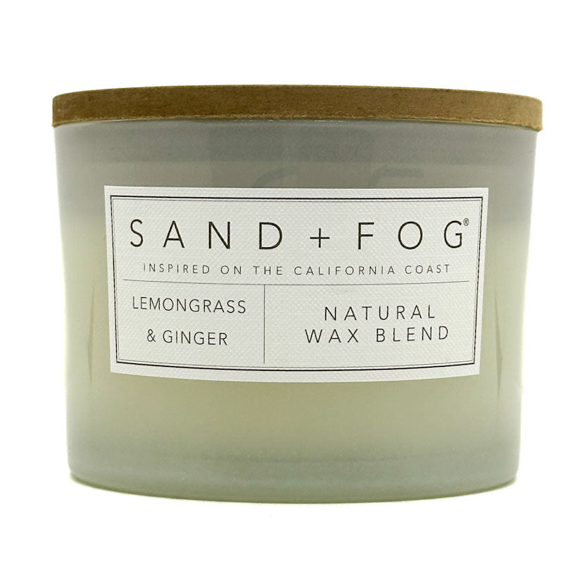 Lemongrass & Ginger Scented Candle | SAND + FOG