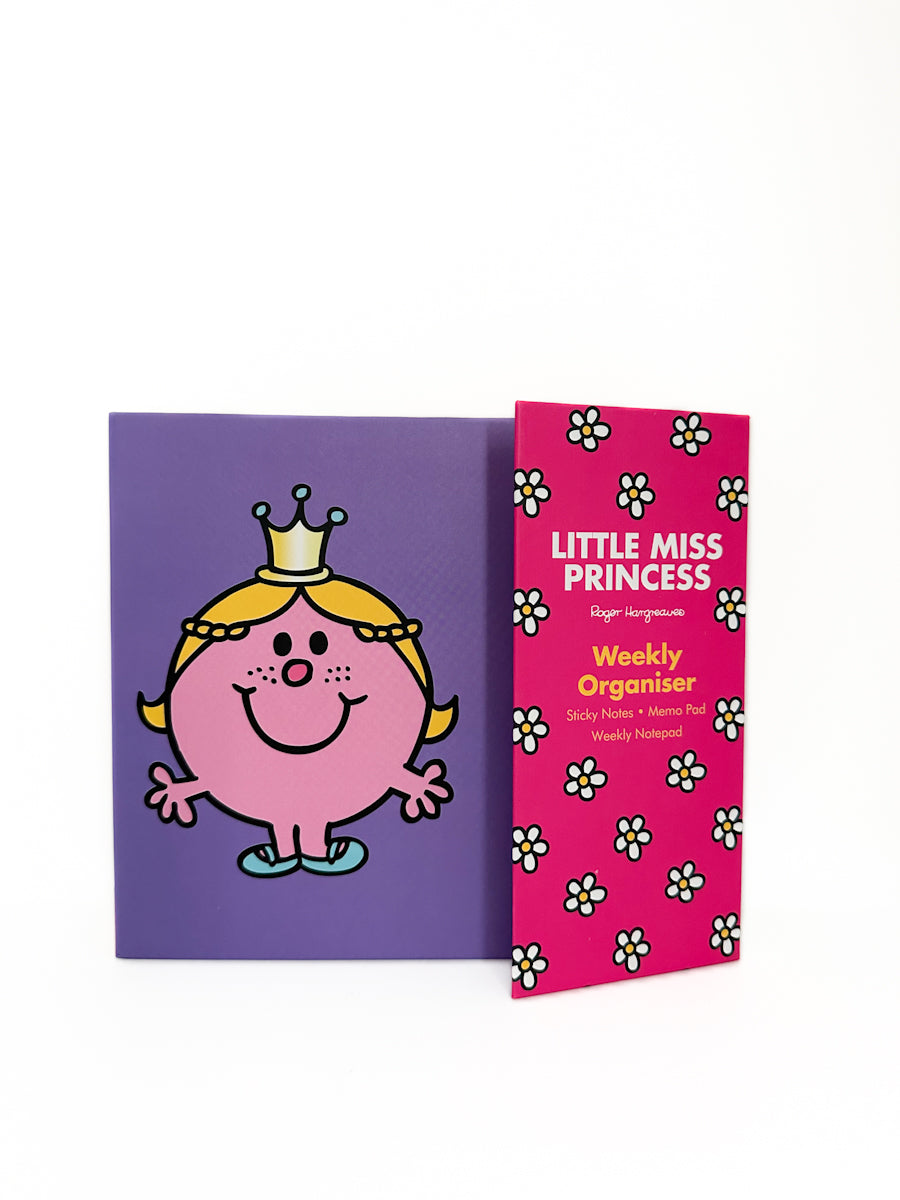 Little Miss Princess Weekly Organiser Sticky Note Memo Pad & Notepad