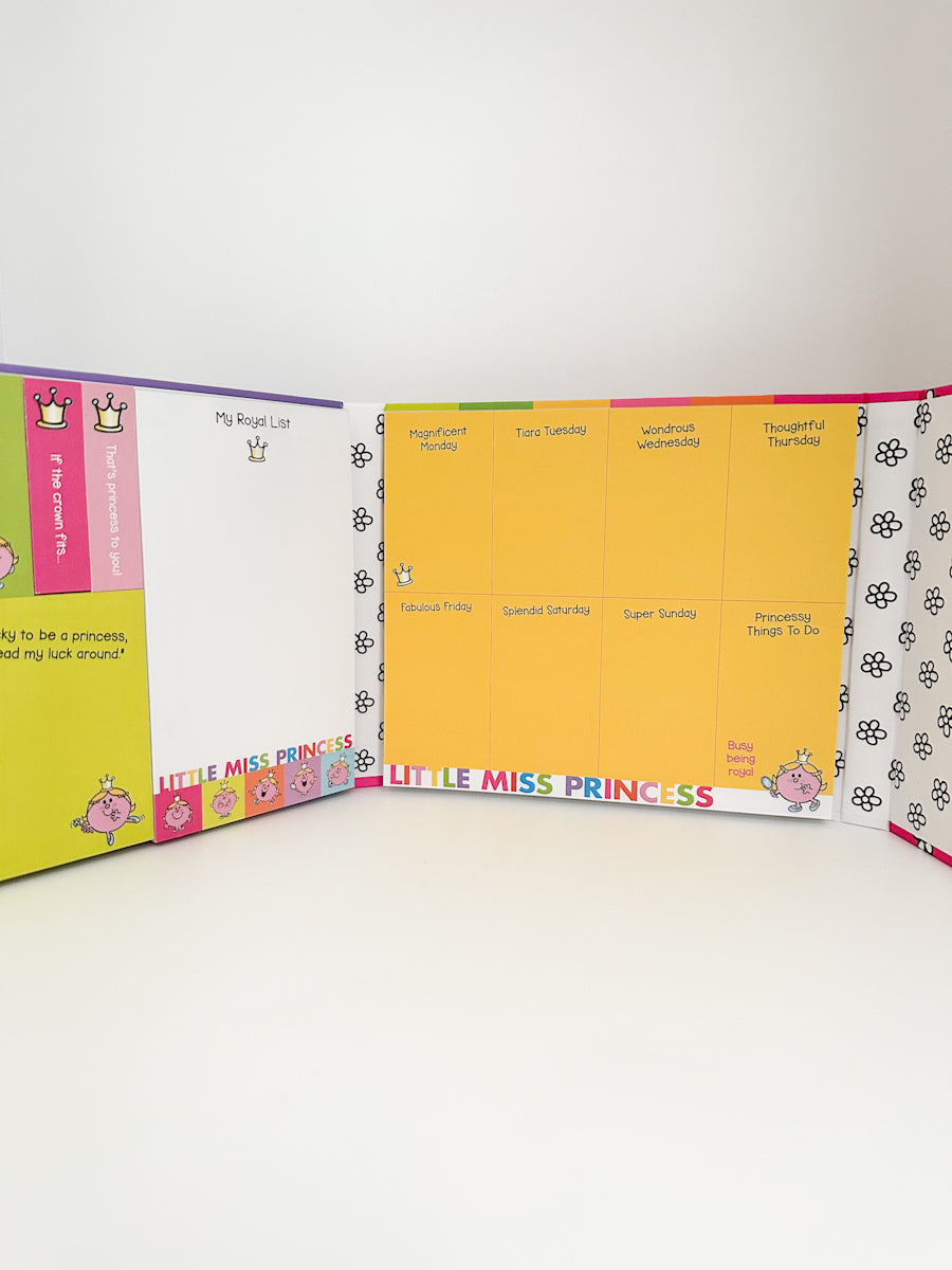 Little Miss Princess Weekly Organiser Sticky Note Memo Pad & Notepad