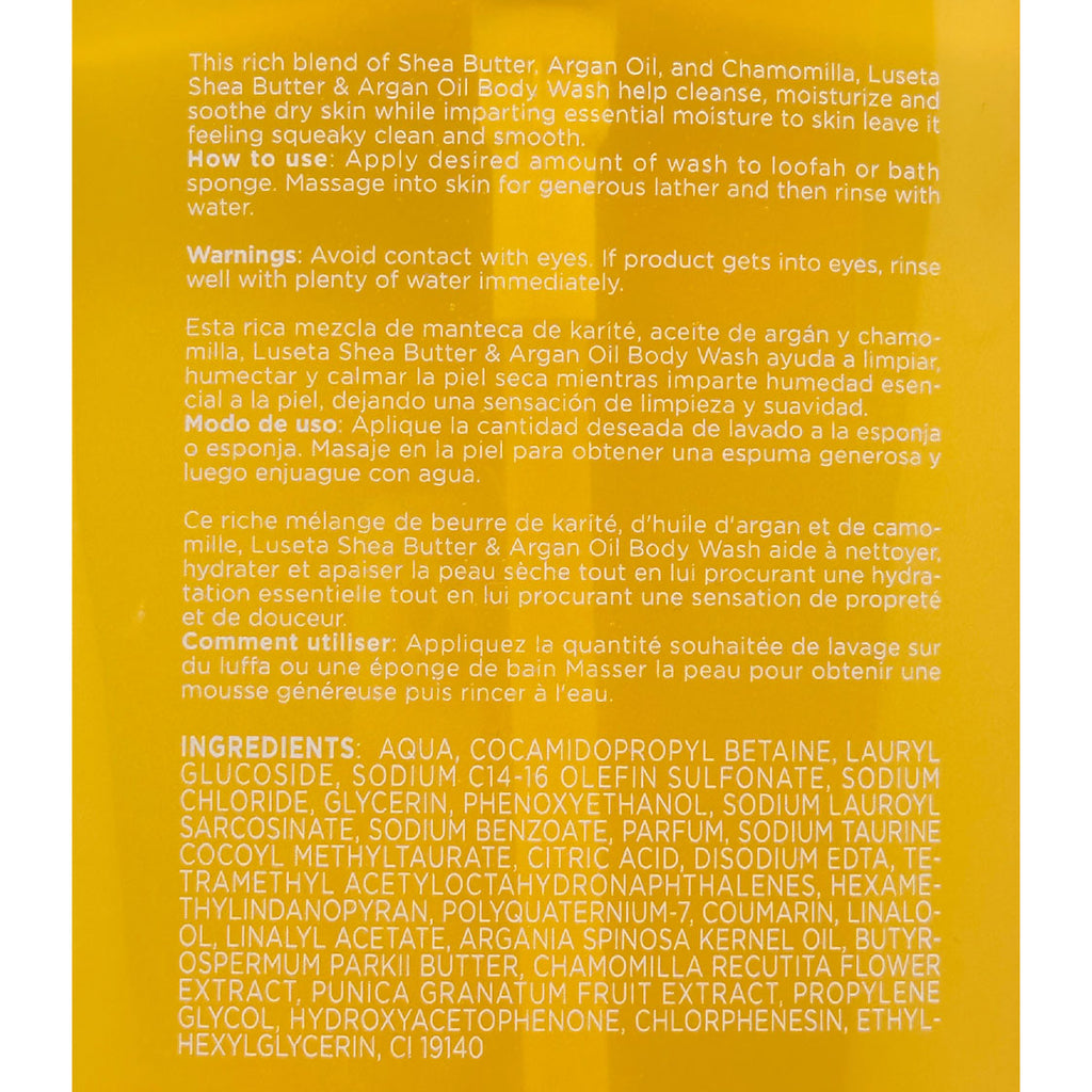 Shea Butter & Argan Oil Body Wash