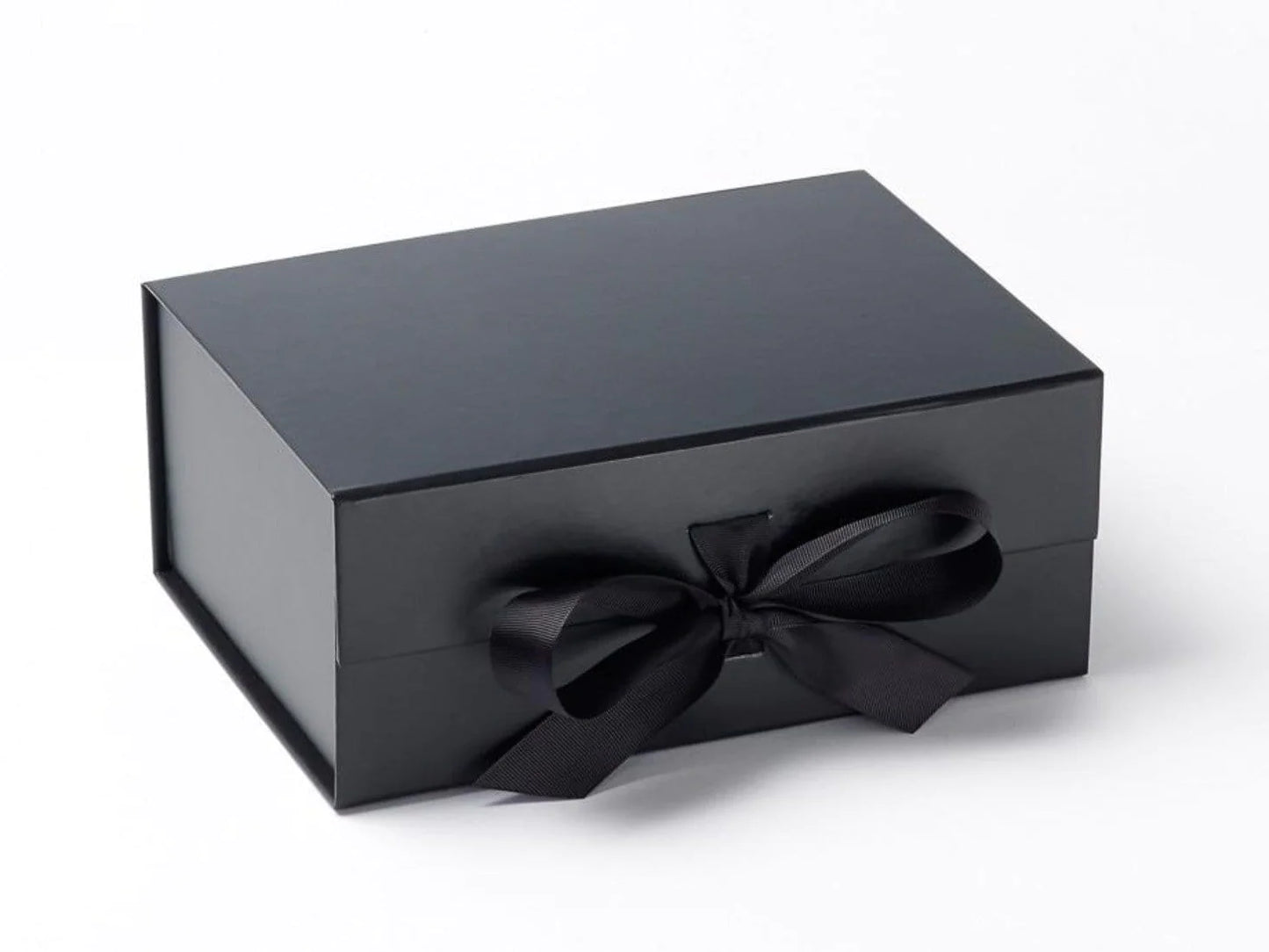 Black Gift Box with Ribbon