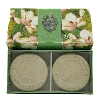 Fresh Magnolia Sculpted Fragranced Soap - Pack of 2 | La Florentina