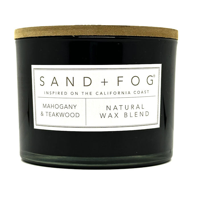 Mahogany & Teakwood Scented Candle | SAND + FOG