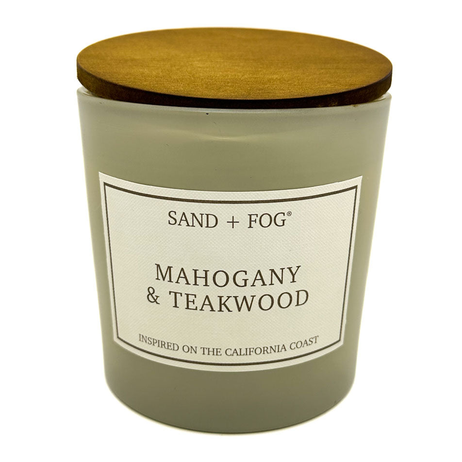 Mahogany & Teakwood Scented Candle | SAND + FOG