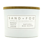 Mango Peach Cream Scented Candle | SAND + FOG