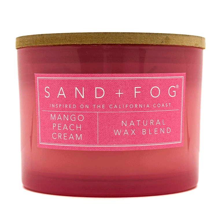 Mango Peach Cream Candle - SAND + FOG