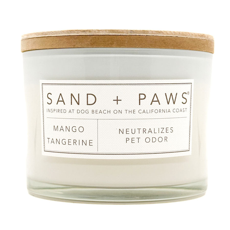 Mango Tangerine Scented Candle | SAND + PAWS