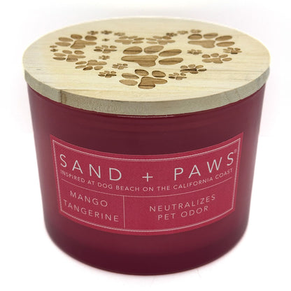 SAND + PAWS Pink Mango Tangerine Candle