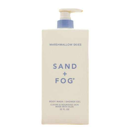 Sand + Fog Marshmallow Skies Body wash | shower gel bottle on a white background
