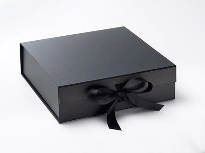 Black Gift Box with Ribbon