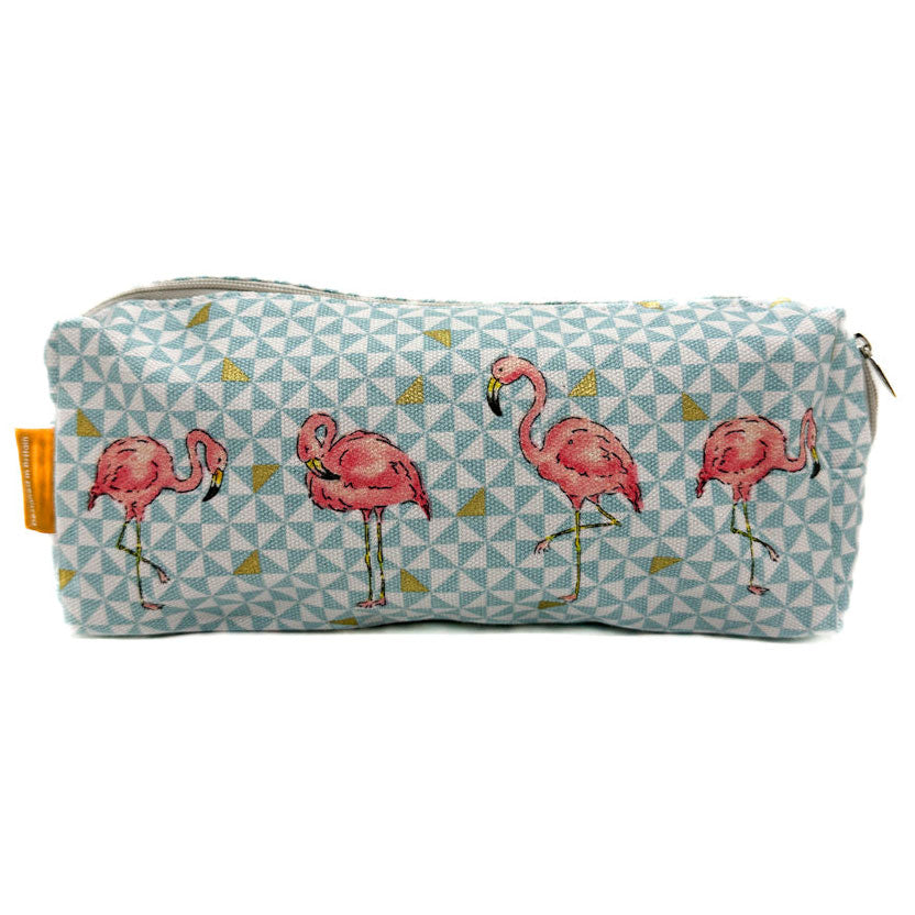 Milly Green Flamingo Pencil Case