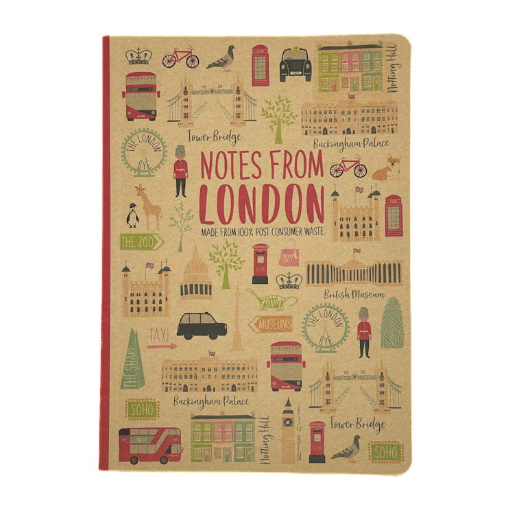 Milly Green - London Adventures A5 Notebook