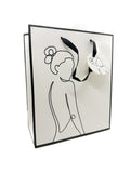 Minimalist Female Silhouette Gift Bag