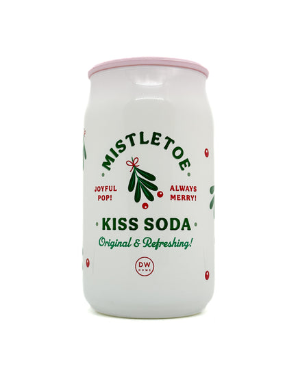 Mistletoe Kiss Soda Scented Candle | DW Home