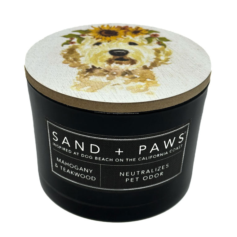 Mahogany & Teakwood Scented Candle | SAND + PAWS