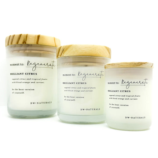 Moment to Regenerate : Be the Best Version of Yourself - Brilliant Citrus Scented Candle