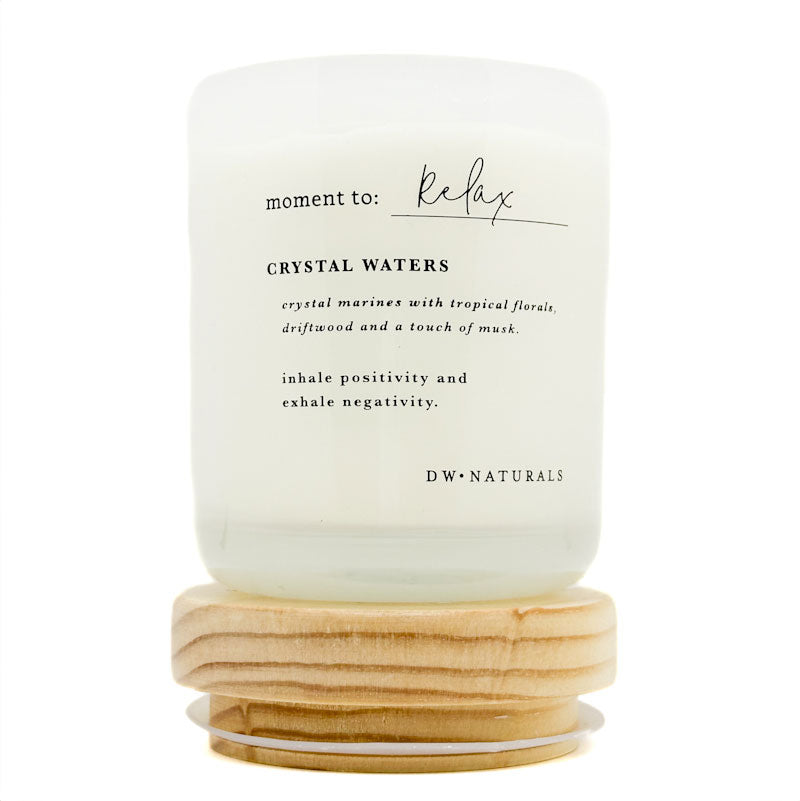 Moment to Relax - Crystal Waters Scented Candle | DW Home