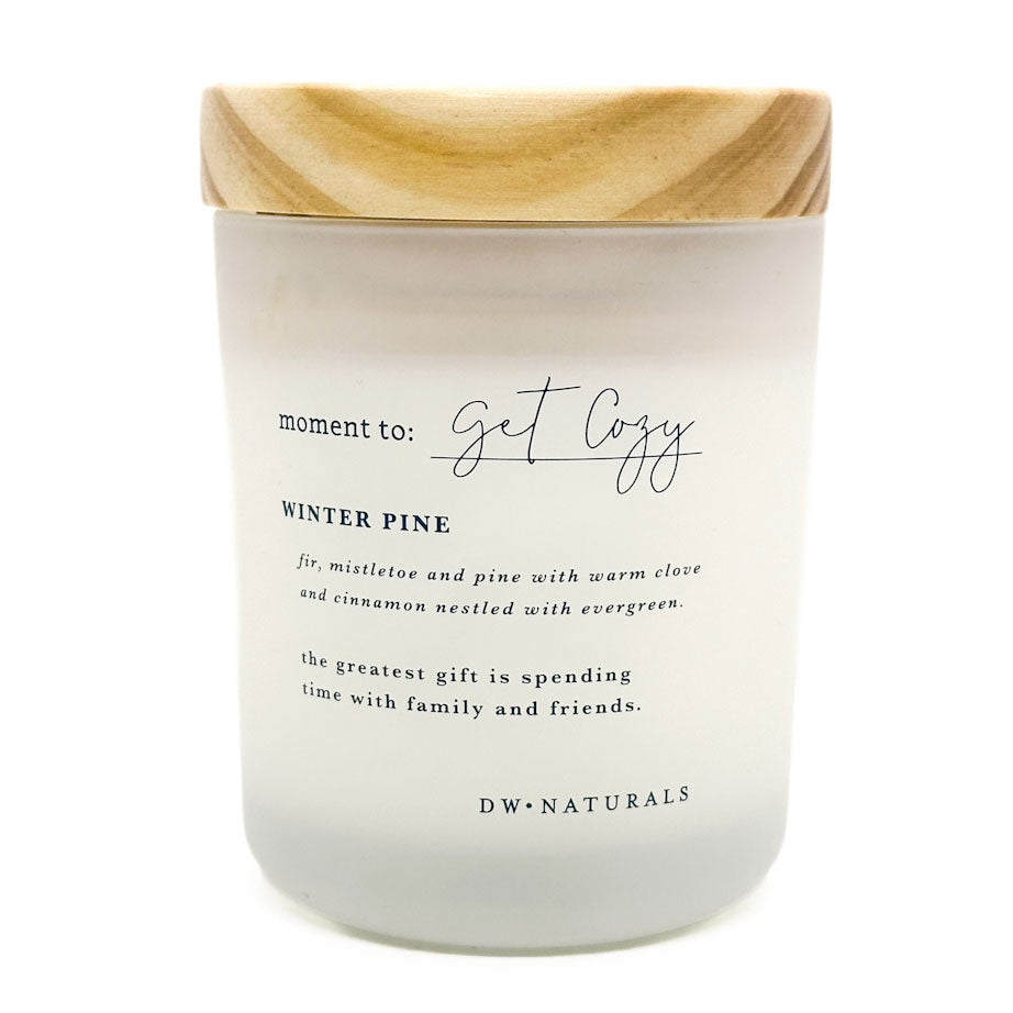 Moment to get cozy Winter Pine candle - DW Home
