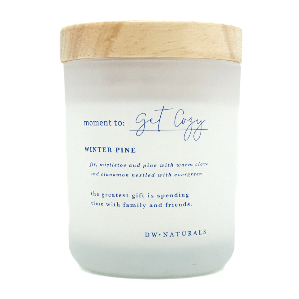 Moment to get cozy Winter Pine candle - DW Home