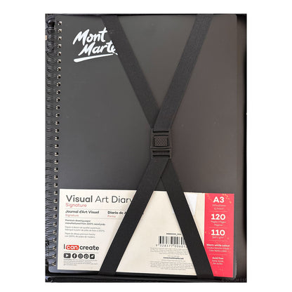 Mont Marte Visual Art Diary on a white background