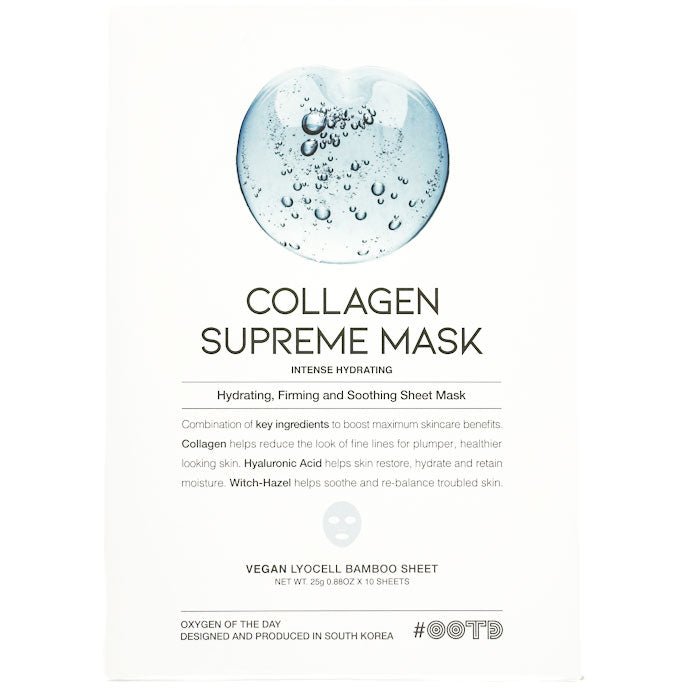 Collagen Supreme Mask Intense Brightening Korean Face Sheet Mask | OOTD