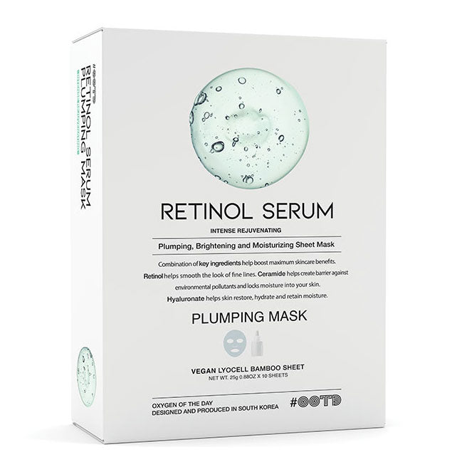 Retinol Serum Plumping Korean Face Sheet Mask | OOTD