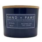 Navy Blue SAND + PAWS Ocean Mist Candle
