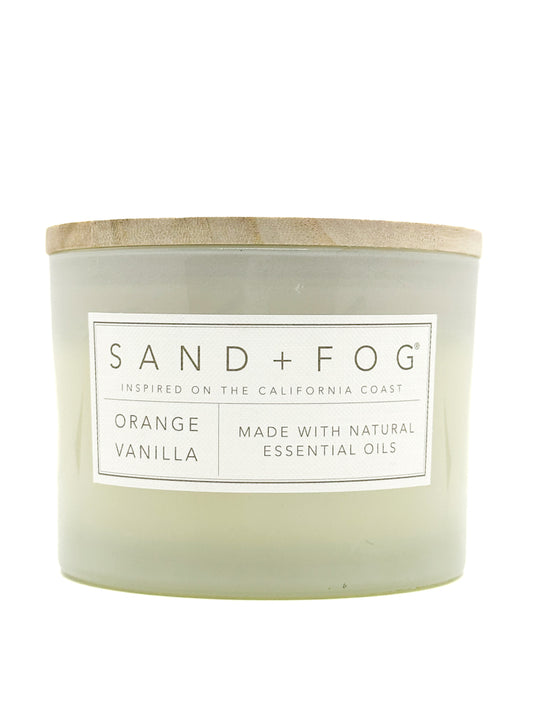 Orange Vanilla Scented Candle | SAND & FOG