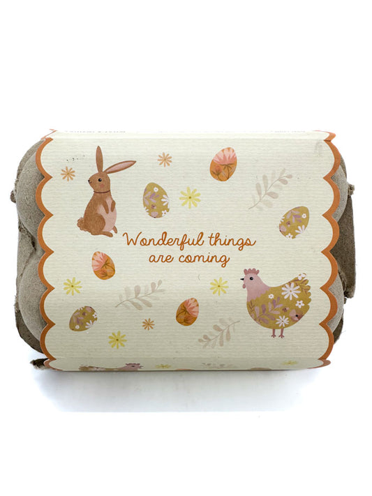 ORGANIK BOTANIK Orange Blossom and Vanilla Bath Bombs quoting 'Wonderful things are coming'