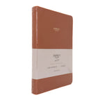 Brown notebook with 'Osprey' branding on a white background