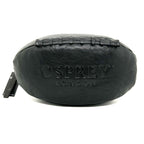 OSPREY LONDON The Rugger Leather Washbag - Black