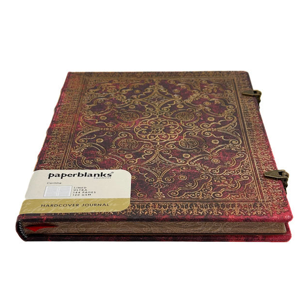 Decorative journal with intricate patterns on a white background, featuring the Paperblanks brand.